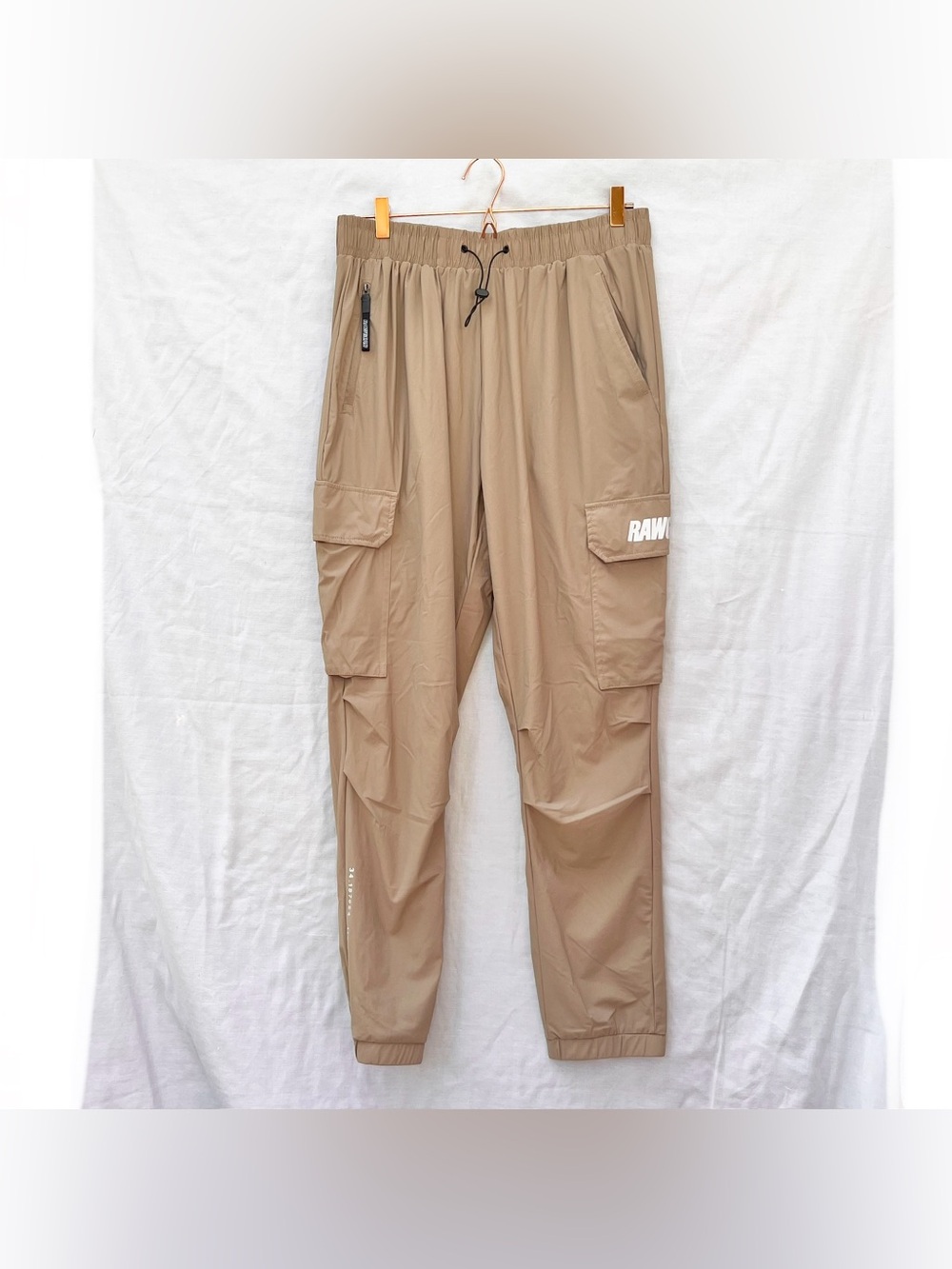 RAWGEAR | XL JOGGER WINDBREAKER DRAWSTRING TRACK HIGH TECH CARGO PANTS